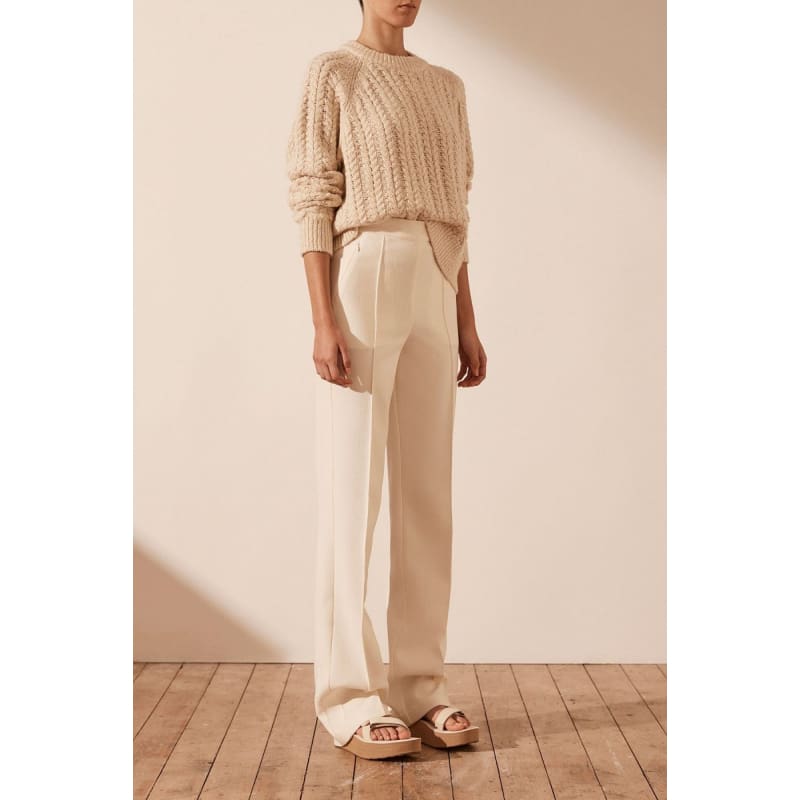 Siqueira Relaxed Jumper Bone|Ivory - Tops