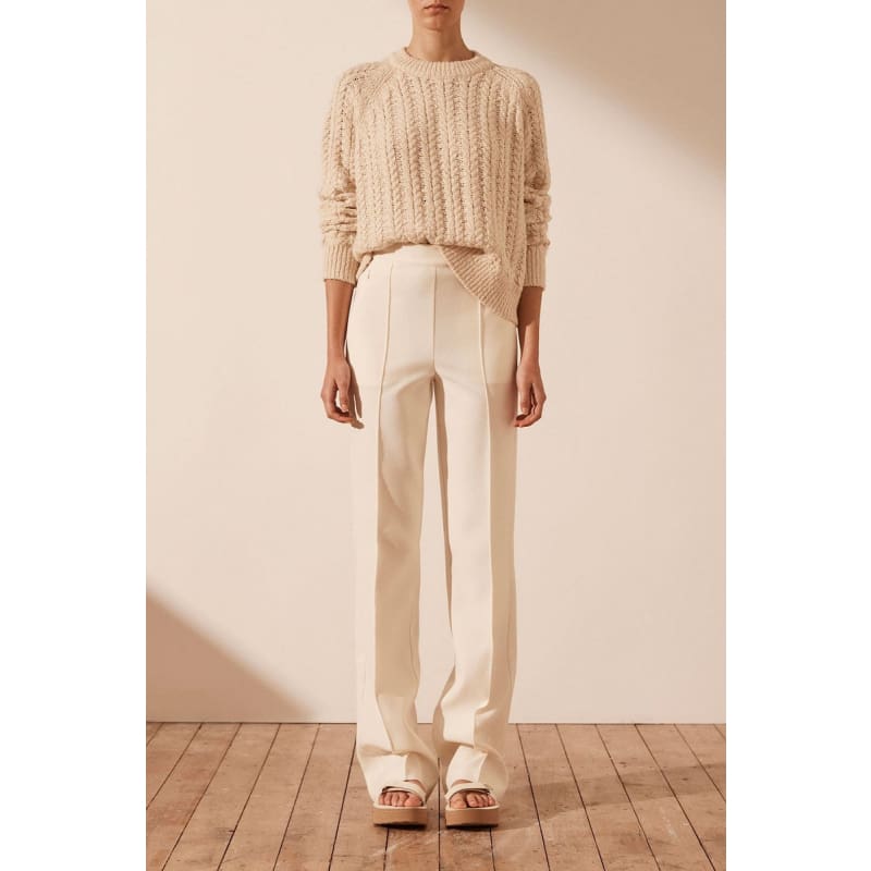Siqueira Relaxed Jumper Bone|Ivory - Tops