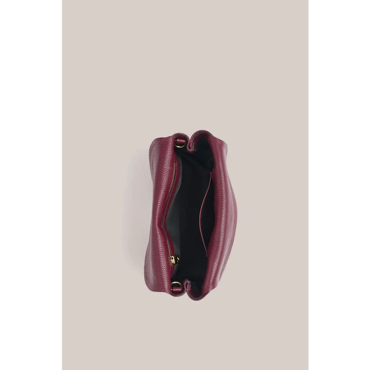 Sloane Bordeaux Leather Convertible Clutch - Accessories