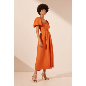 Soller Short Sleeve Panelled Midi Dress - Dress