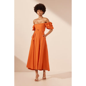 Soller Short Sleeve Panelled Midi Dress - Dress