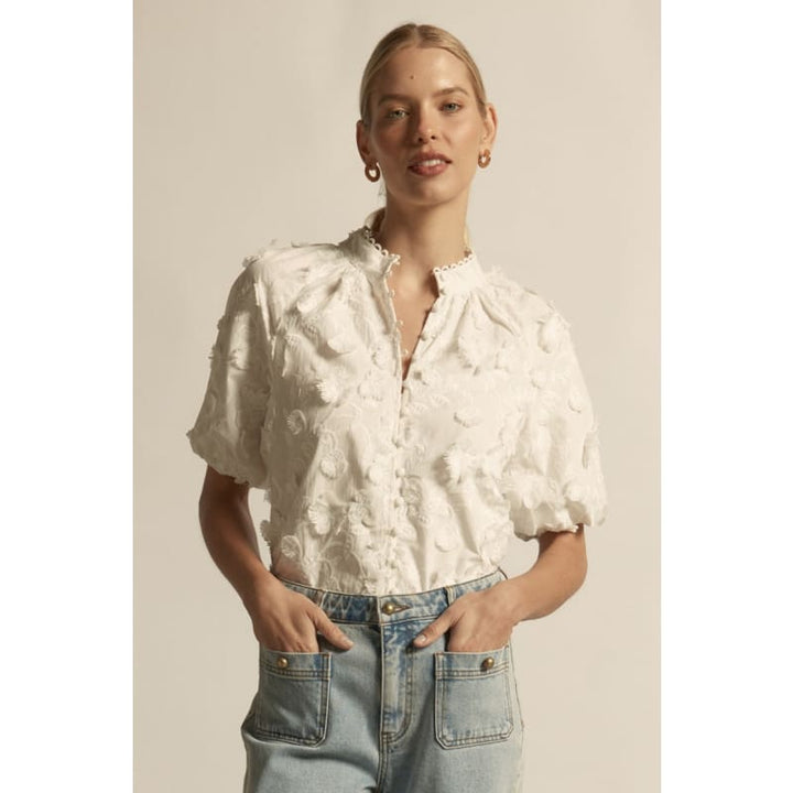 Solstice Top | Porcelain Broderie - Tops