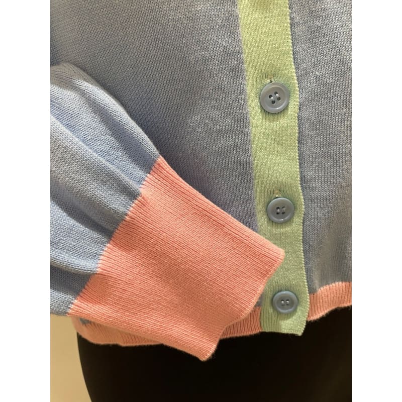 Sophia Splice Cardi | Cornflower - Knitwear