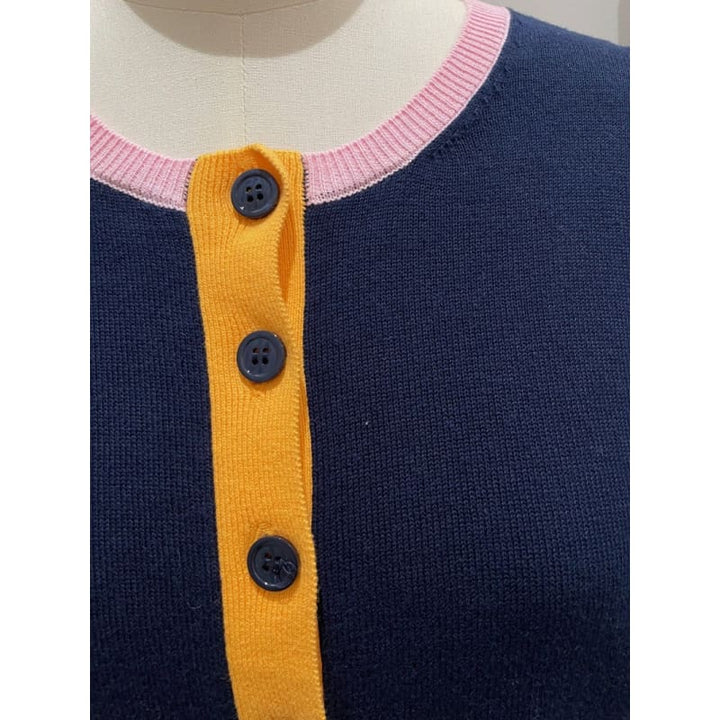 Sophia Splice Cardi | Ink - Knitwear