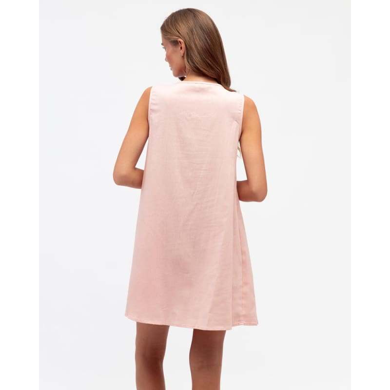 Sophie Pleated Short Dress | Dusty Pink - Dress