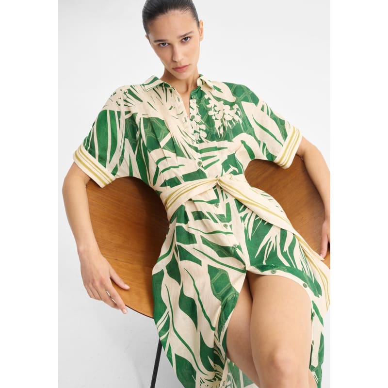 Sorrento Linen Shirt Dress - Dress