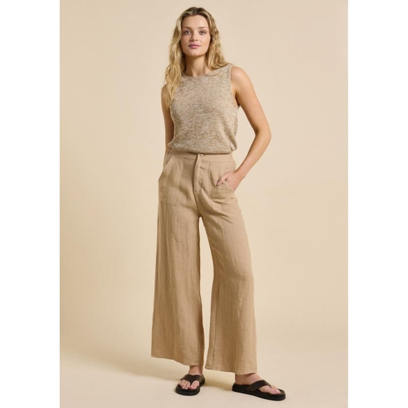 Spring Tank Melange | Taupe - Tops