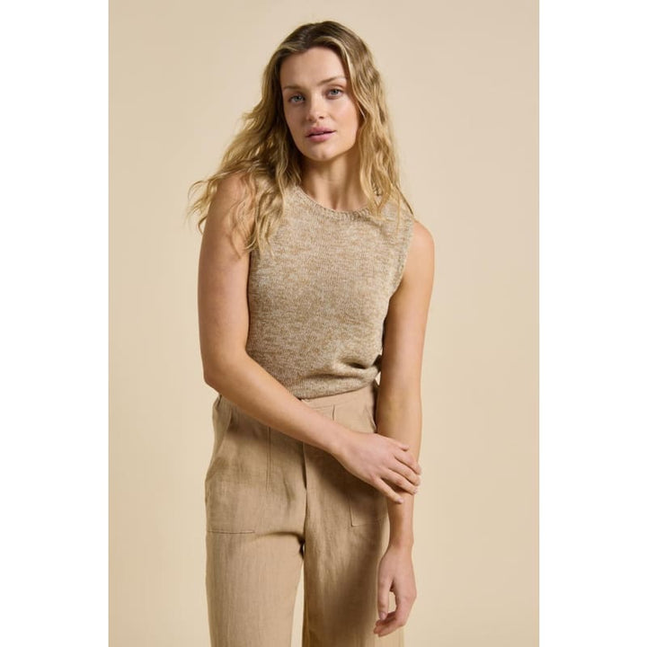 Spring Tank Melange | Taupe - Tops