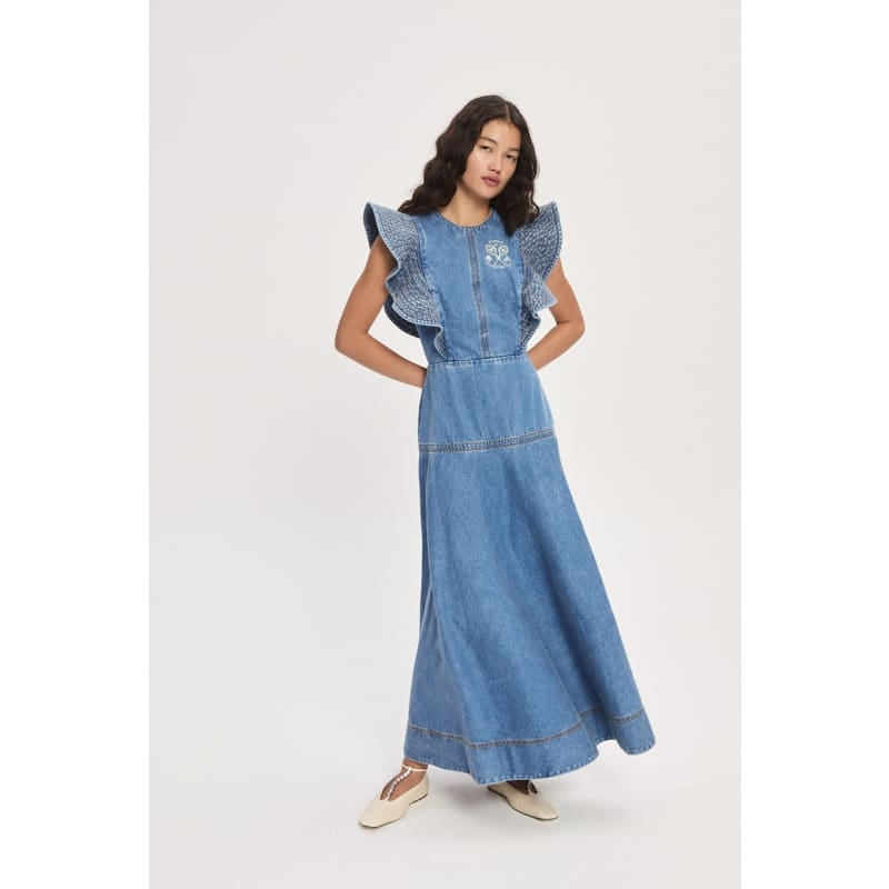 Stephi Denim Midi Dress - Dress