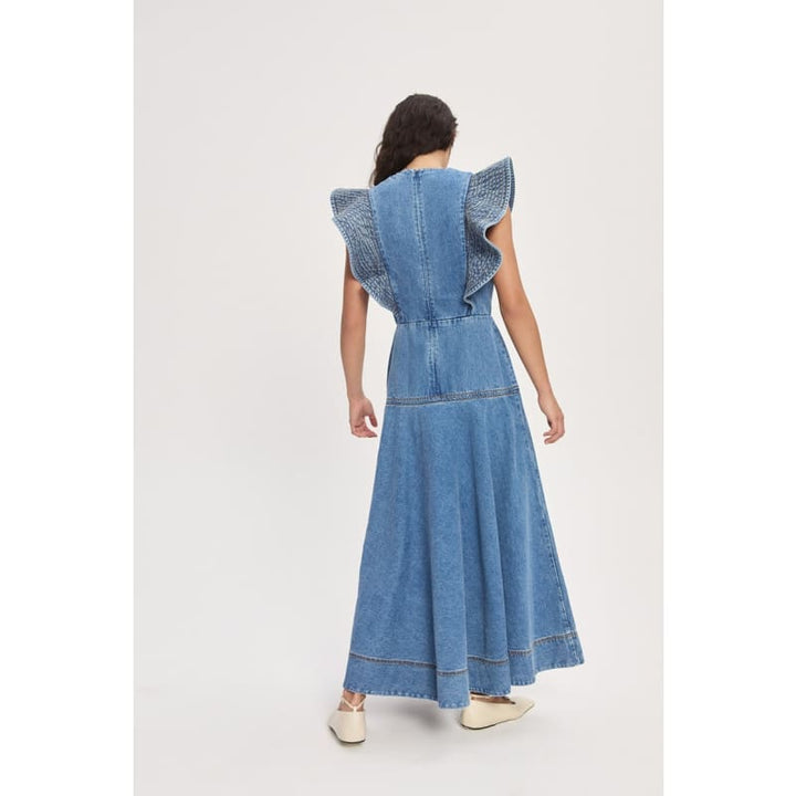 Stephi Denim Midi Dress - Dress