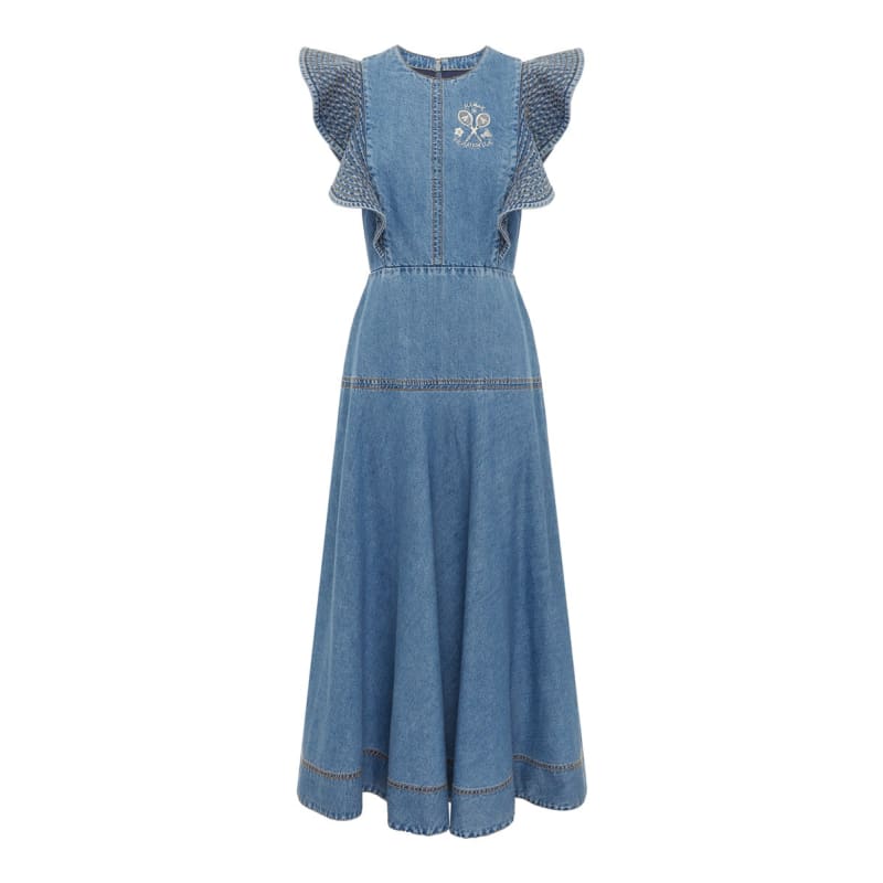 Stephi Denim Midi Dress - Dress