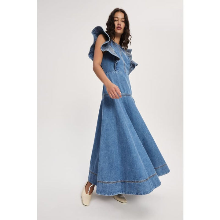 Stephi Denim Midi Dress - Dress