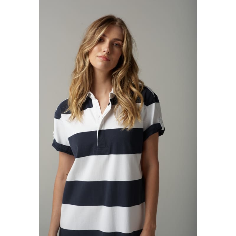 Stripe Rugby Dress | White & Parisian C1641-52 - Dress