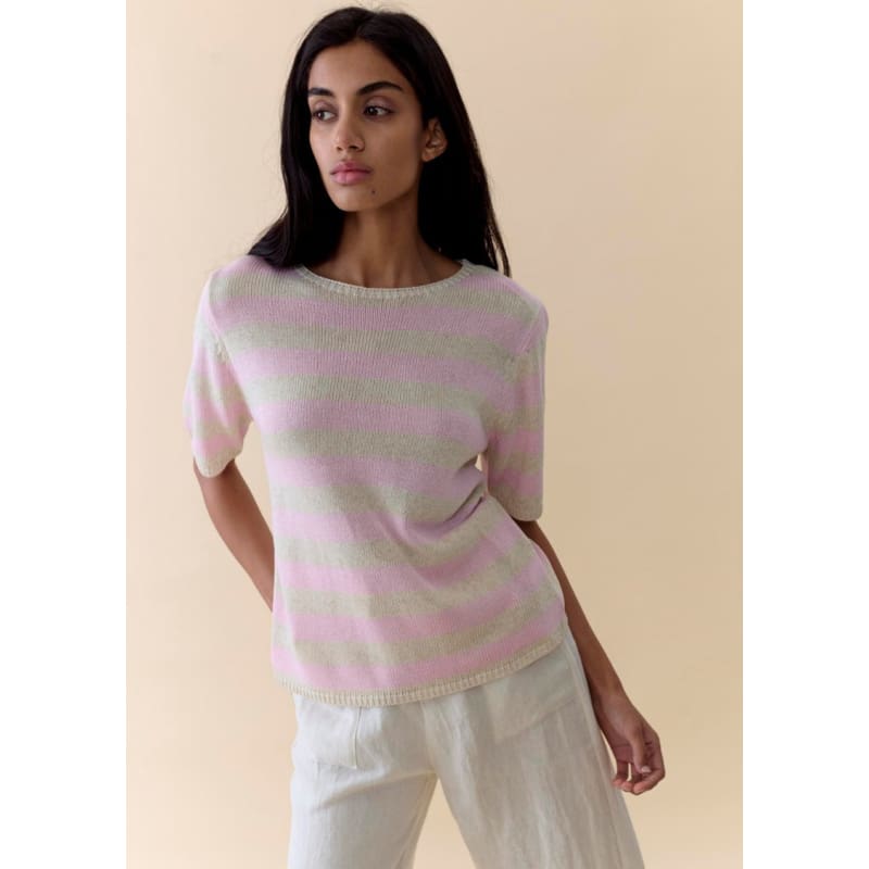 Stripe Summer Tee | Pink Stripe - Tops