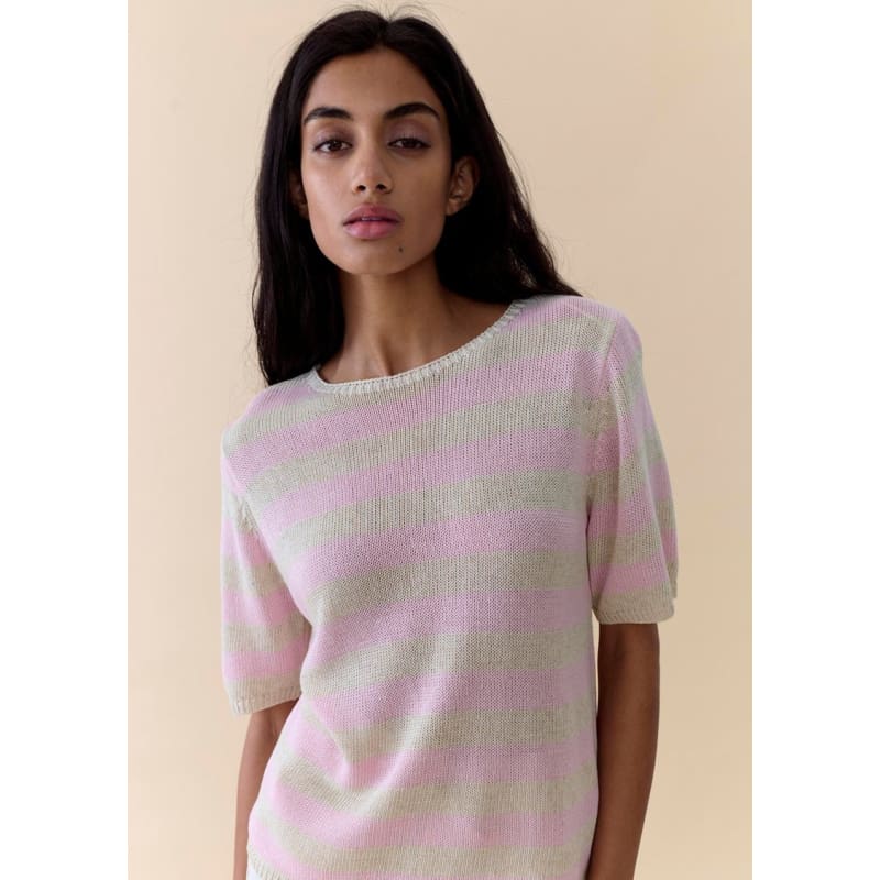 Stripe Summer Tee | Pink Stripe - Tops