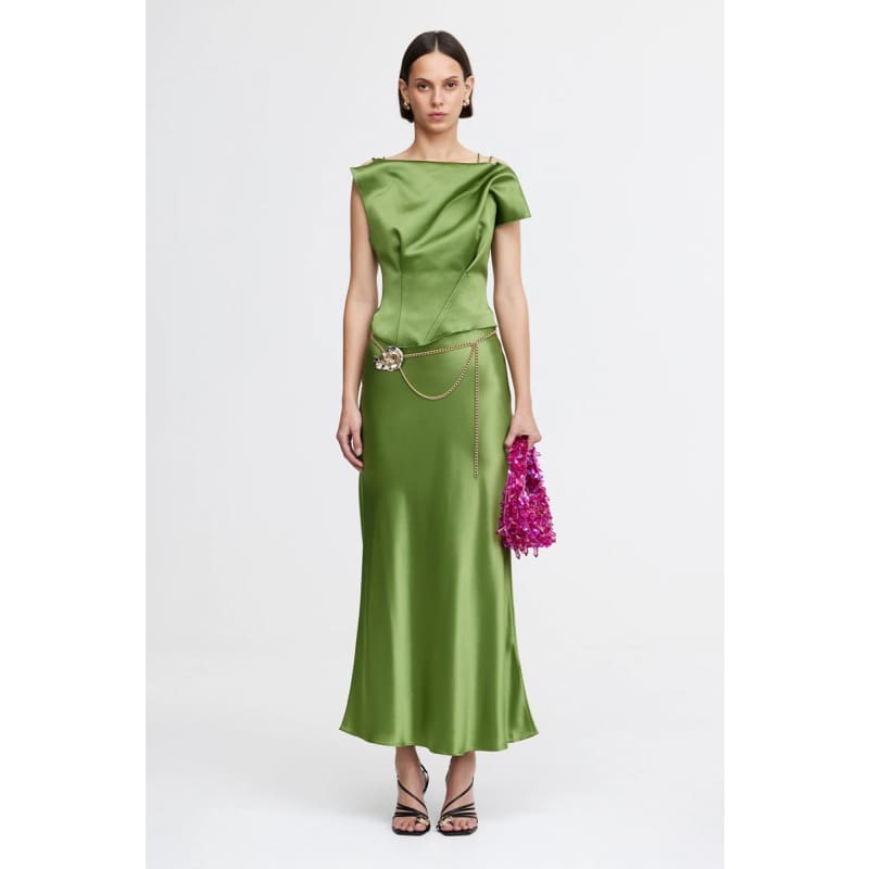 Styal Midi Dress | Fern Green - Dress