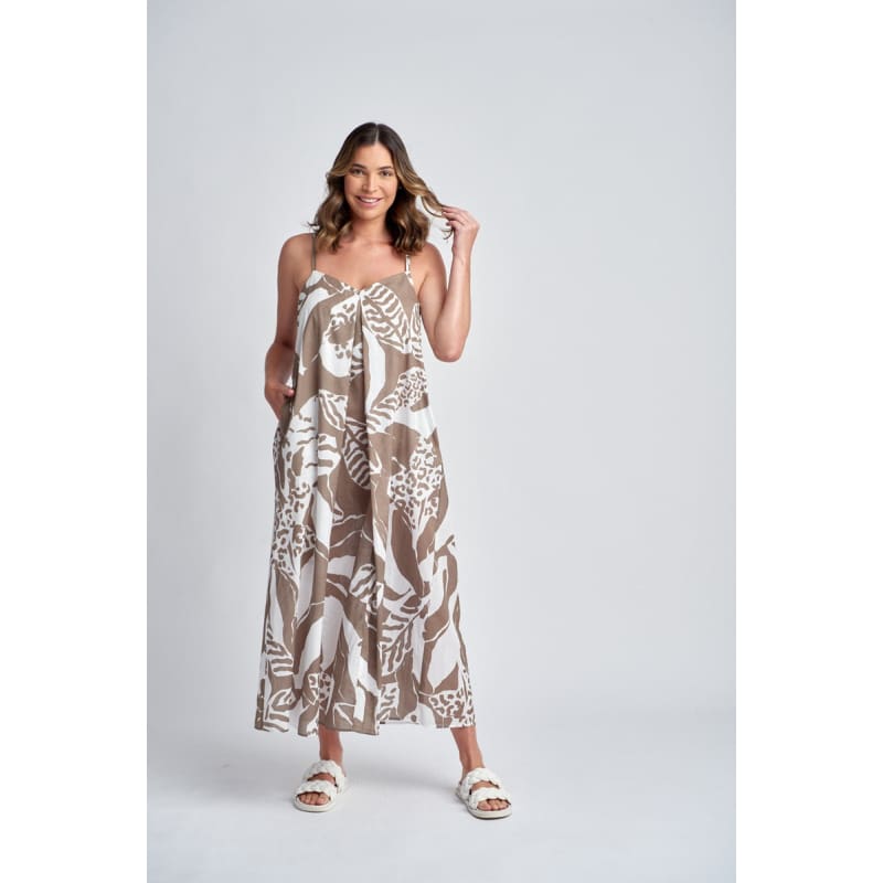 Summer Maxi Dress | Twig Jungle Print C1617-34L - Dress