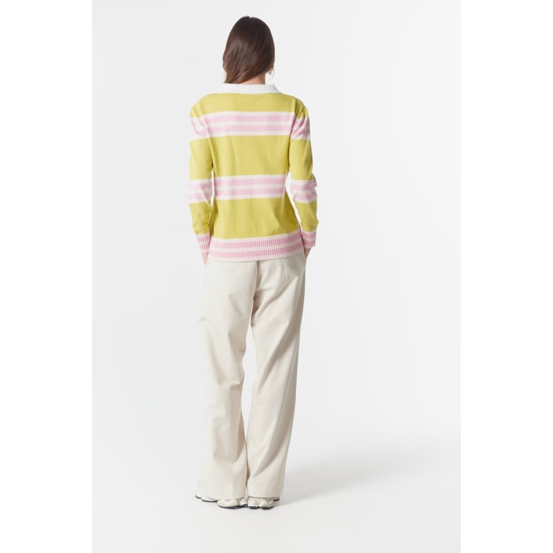 Sun Chaser Polo Knit | Limonite C1846 - Knitwear