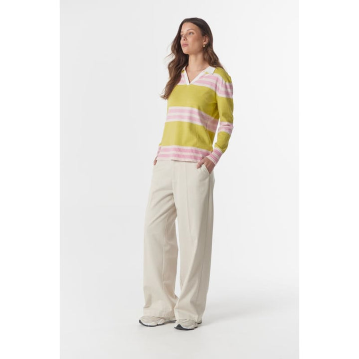 Sun Chaser Polo Knit | Limonite C1846 - Knitwear