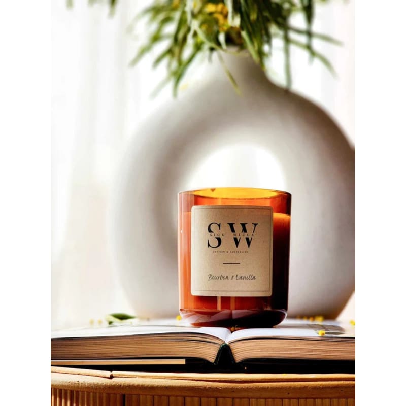 SW Bourban and Vanilla Candle | Small - Accessories