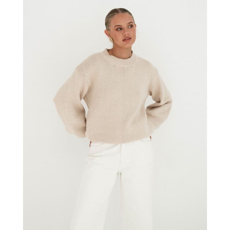 Sydney Sweater | Oatmeal - Knitwear