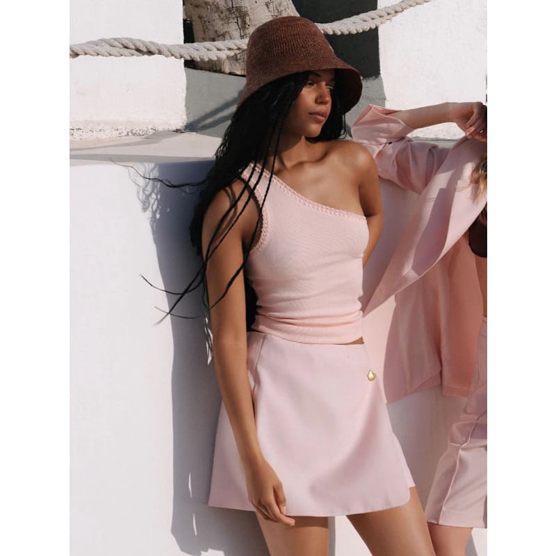 Talullah One Shoulder | Pink - Tops