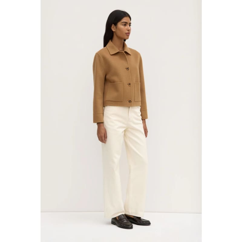 Tasmin Wool Jacket | Carmel - Jackets