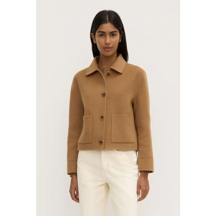 Tasmin Wool Jacket | Carmel - Jackets