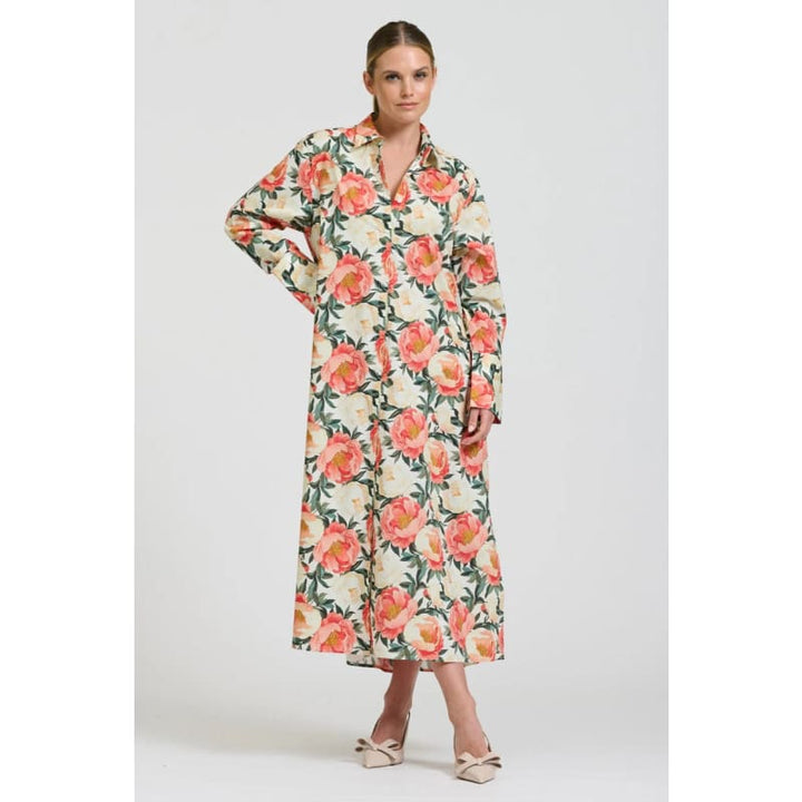 The Amelie Shirt Dress | Peony - Dress