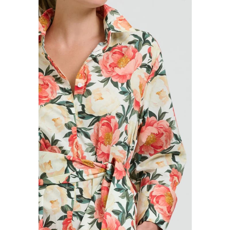 The Amelie Shirt Dress | Peony - Dress