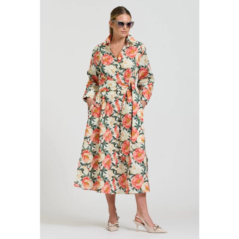 The Amelie Shirt Dress | Peony - Dress