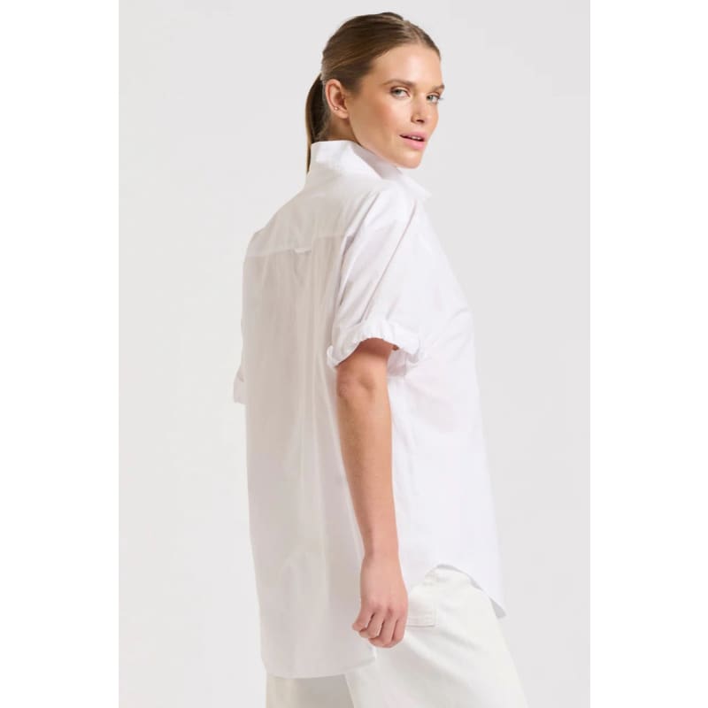 The Annie Relaxed Shirt | White - Tops