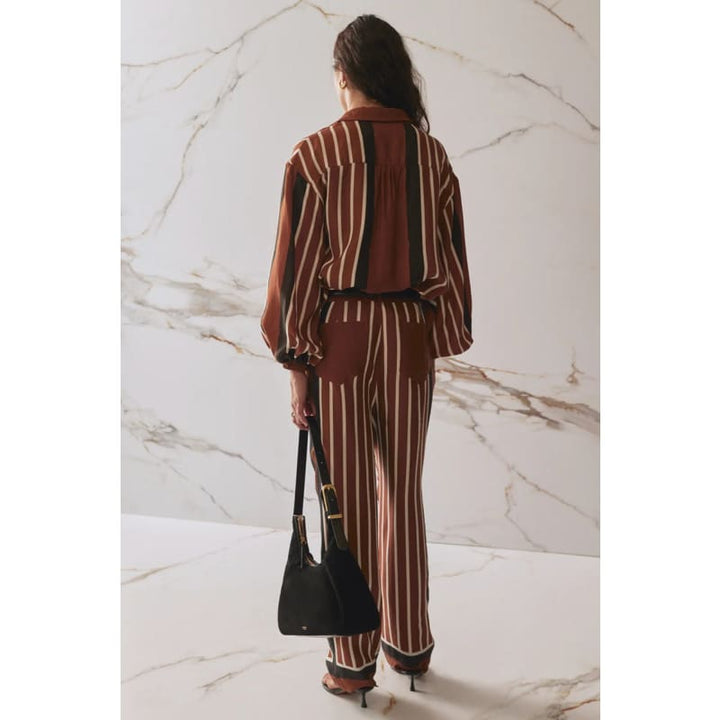 The Brixlynn Pants | Cherrywood Stripe Bottoms