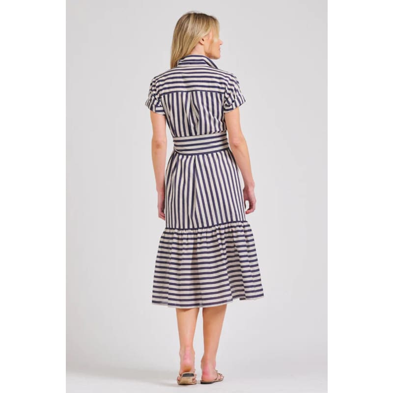The Emma Dress | Navy Stone Stripe