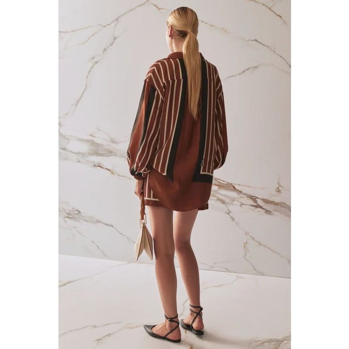 The Faye Shirt | Cherrywood Stripe Tops