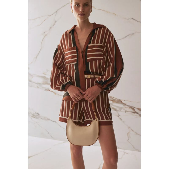 The Faye Shirt | Cherrywood Stripe Tops