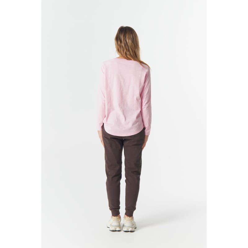 The Feature Raglan Tee | Pink A Boo & Chocolate - Tops