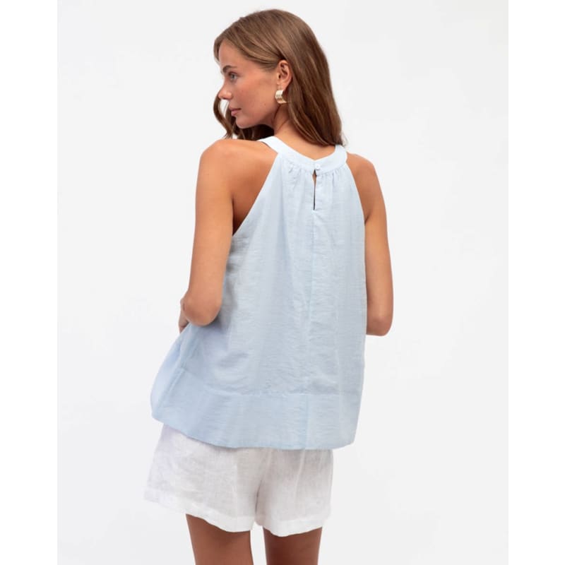 The Grace Gathered Top | Blue - Tops