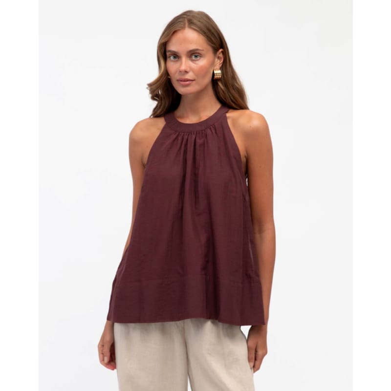 The Grace Gathered Top | Chocolate - Tops
