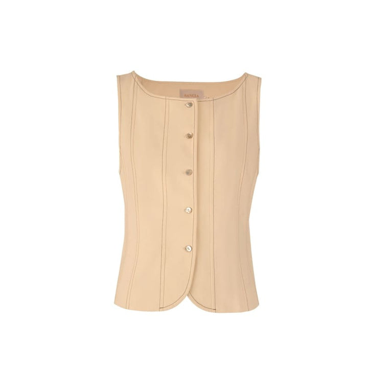 The Klara Vest | Moonstone Tops