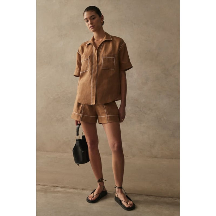 The Lydian Shirt | Honey - Tops