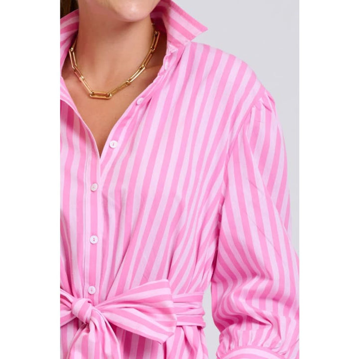 The Martha Dress | Double Pink Stripe - Dress