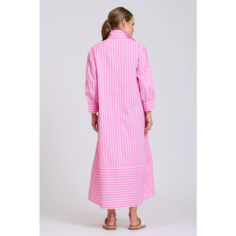 The Martha Dress | Double Pink Stripe - Dress