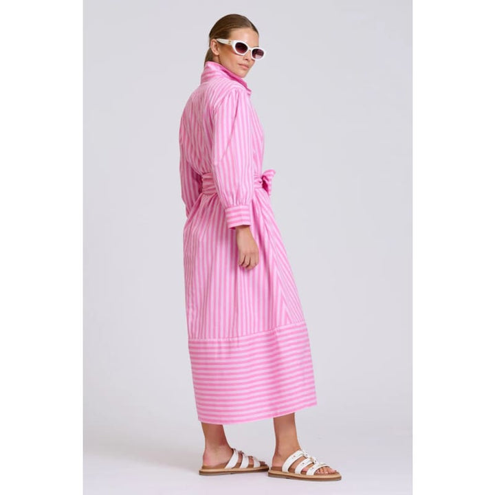 The Martha Dress | Double Pink Stripe - Dress