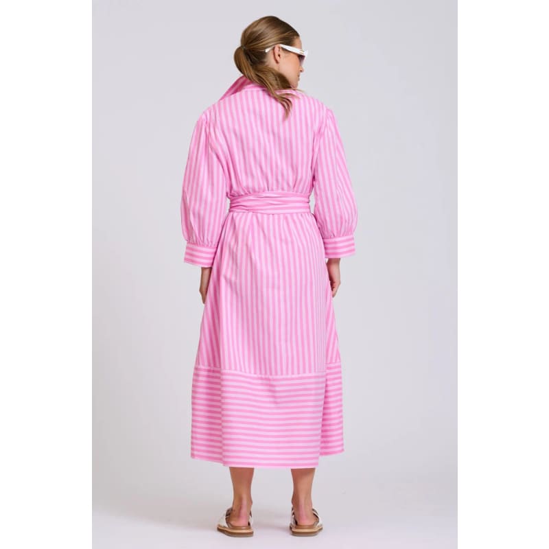 The Martha Dress | Double Pink Stripe - Dress