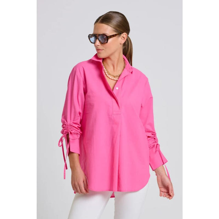The Millie Shirt | Hot Pink - Tops