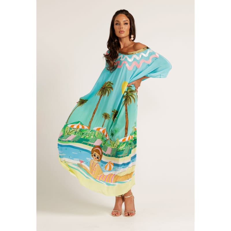 The Palm Royale Kaftan | Long - OSFM - Dress