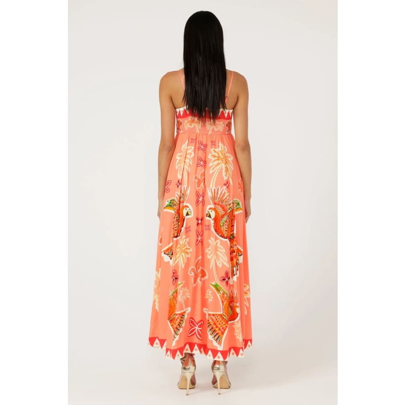 The Parrot Garden Midi Dress - Dress