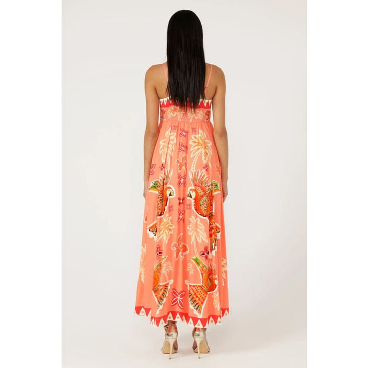 The Parrot Garden Midi Dress - Dress