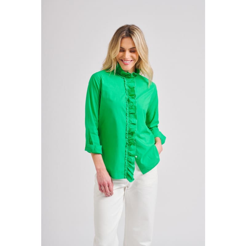The Piper Classic Shirt | Green - Tops